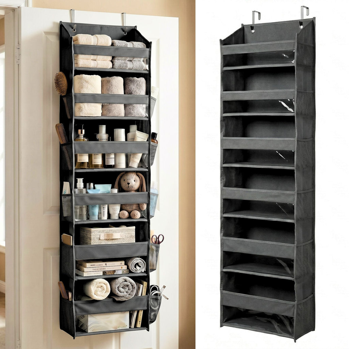 🔥 TODAY’S SPECIAL OFFER | Healrize® Over the Door Organizer with Pockets for Bedroom, Bathroom, Nursery & Closet Storage🎁