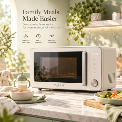 🥘 TRUPIEEL® WaveCraft Pro Smart Microwave Oven – 360° Even Heating, Adjustable Power Levels, One-Touch Quick Reheat, Easy-Clean Interior, Quiet Operation & Family-Friendly Everyday Cooking
