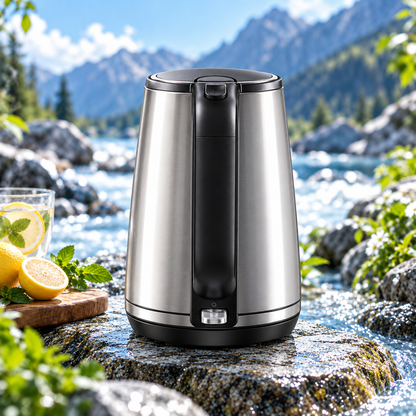 🥛 TRUPIEEL® ThermoVanta Pro 1.8L Stainless Steel Electric Kettle – Rapid Boil, Auto Shut-Off, Dry-Boil Protection, Keep-Warm, Cool-Touch Anti-Scald Design & Quiet Easy-Clean Performance